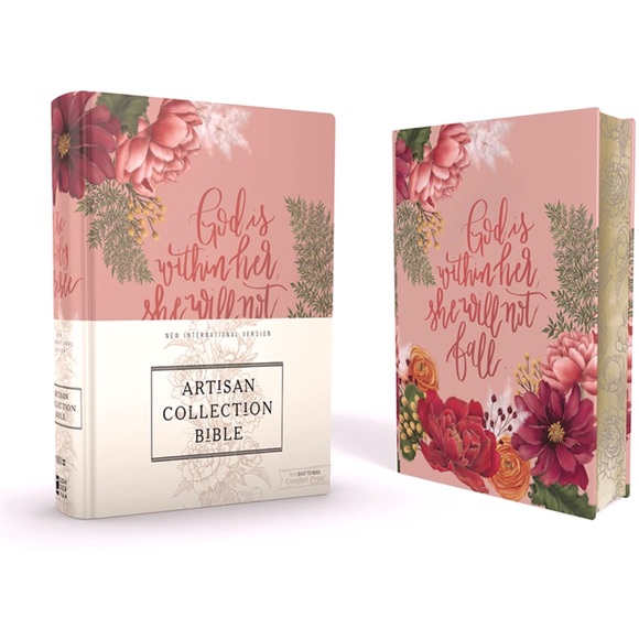 Pink Floral Holy Bible Red Letter NIV - Picture 6 of 8